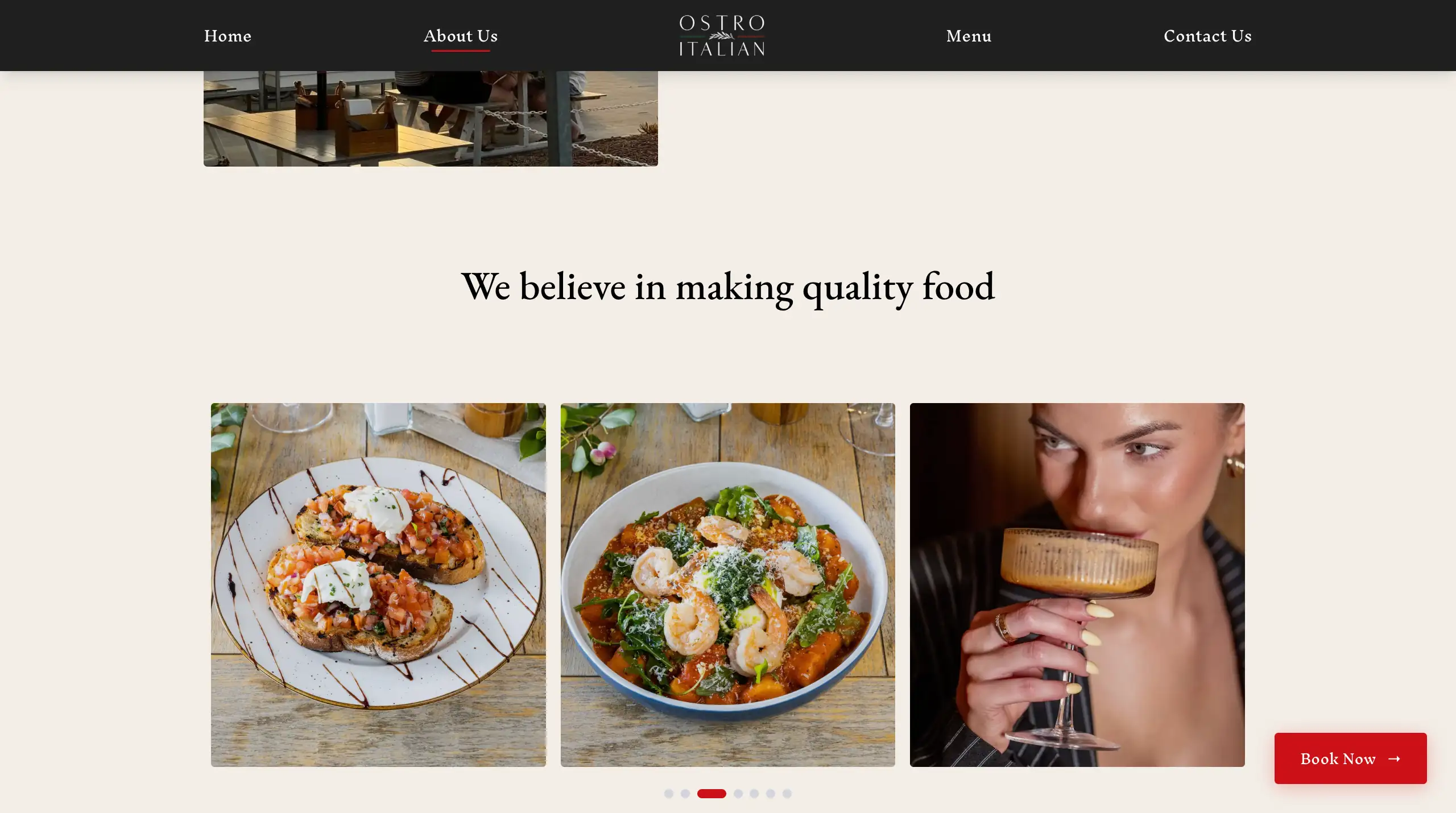 Ostro Italian Website screenshot 4