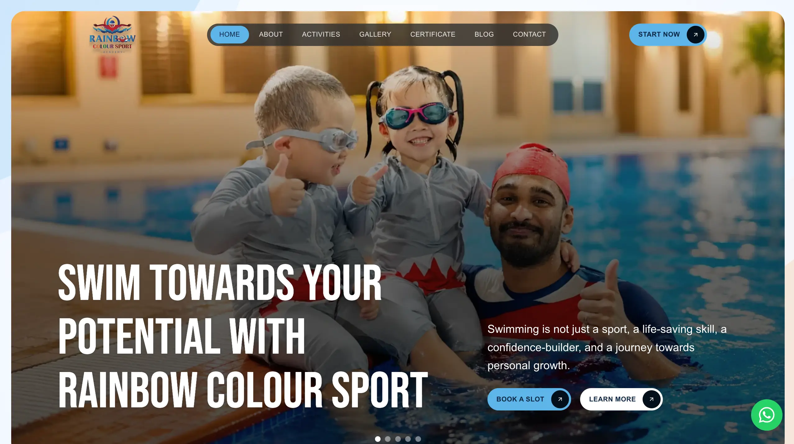 Rainbow Website screenshot 1