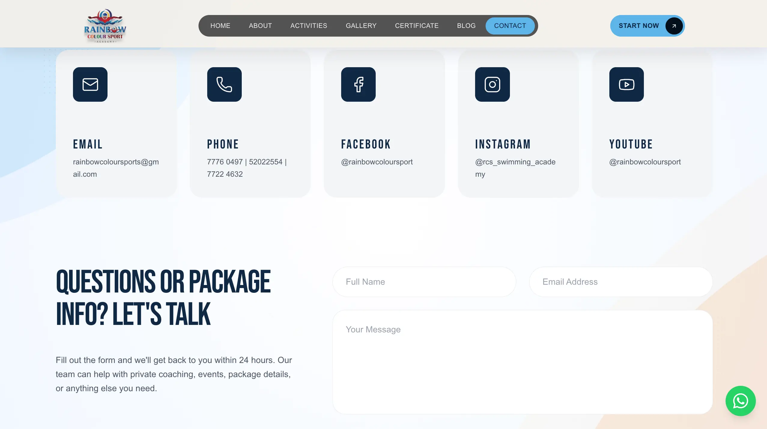 Rainbow Website screenshot 9