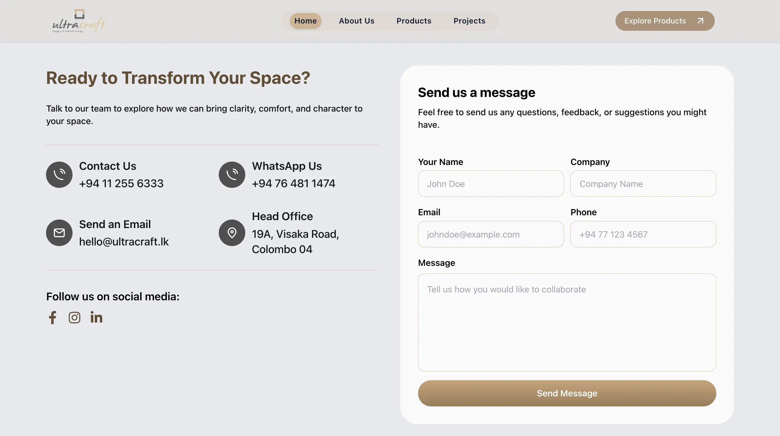 Ultracraft Website screenshot 5